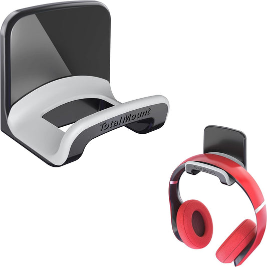 🎧 Keep Your Space Tidy! Studio-Grade Black Headphone Holder - No Screws or Damage, Just Hang & Go! 🖤✨ #HeadphoneHolder #HomeOrganization