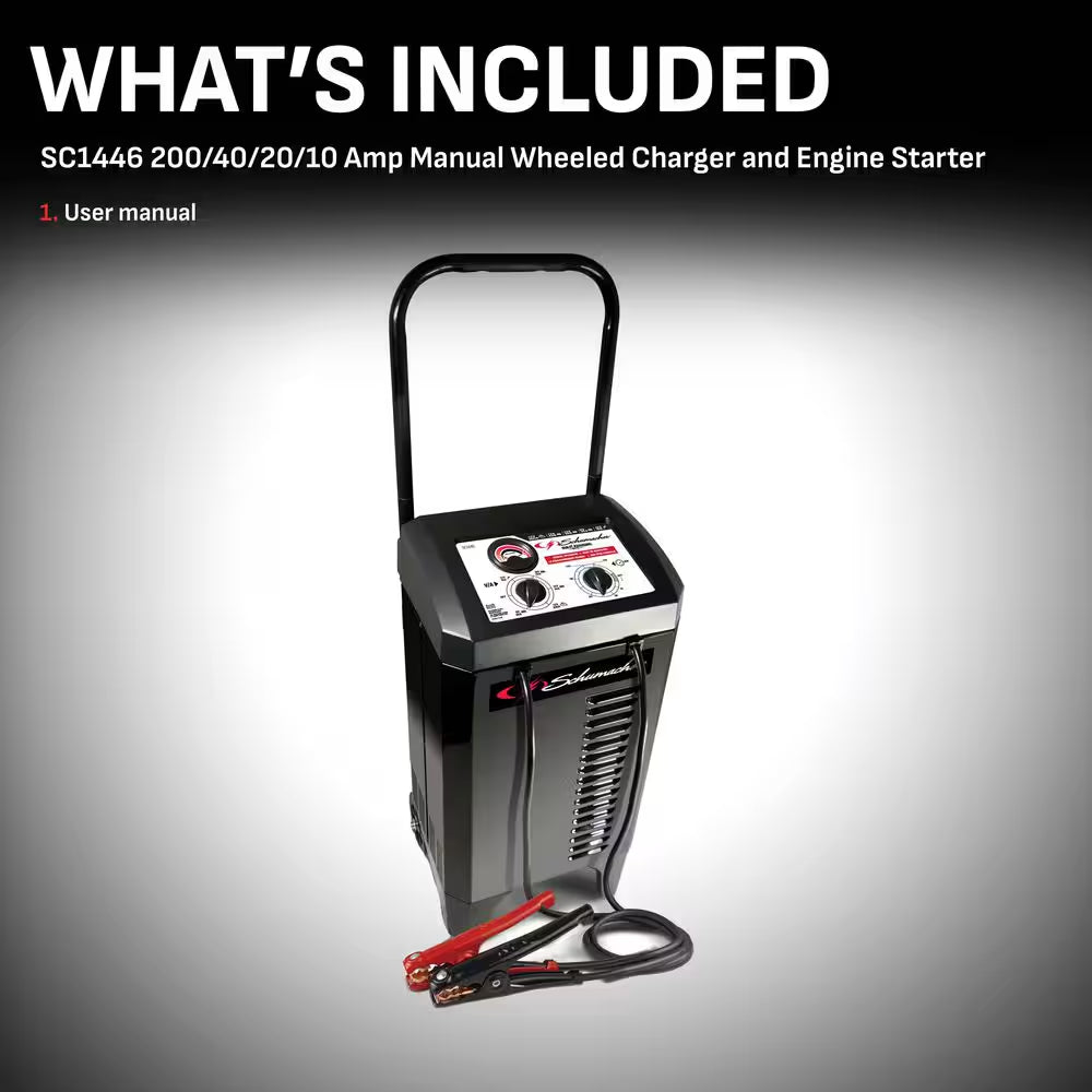 Power Up Your Ride: Versatile 10-Amp Car Battery Charger & 200A Engine Starter for All Vehicles