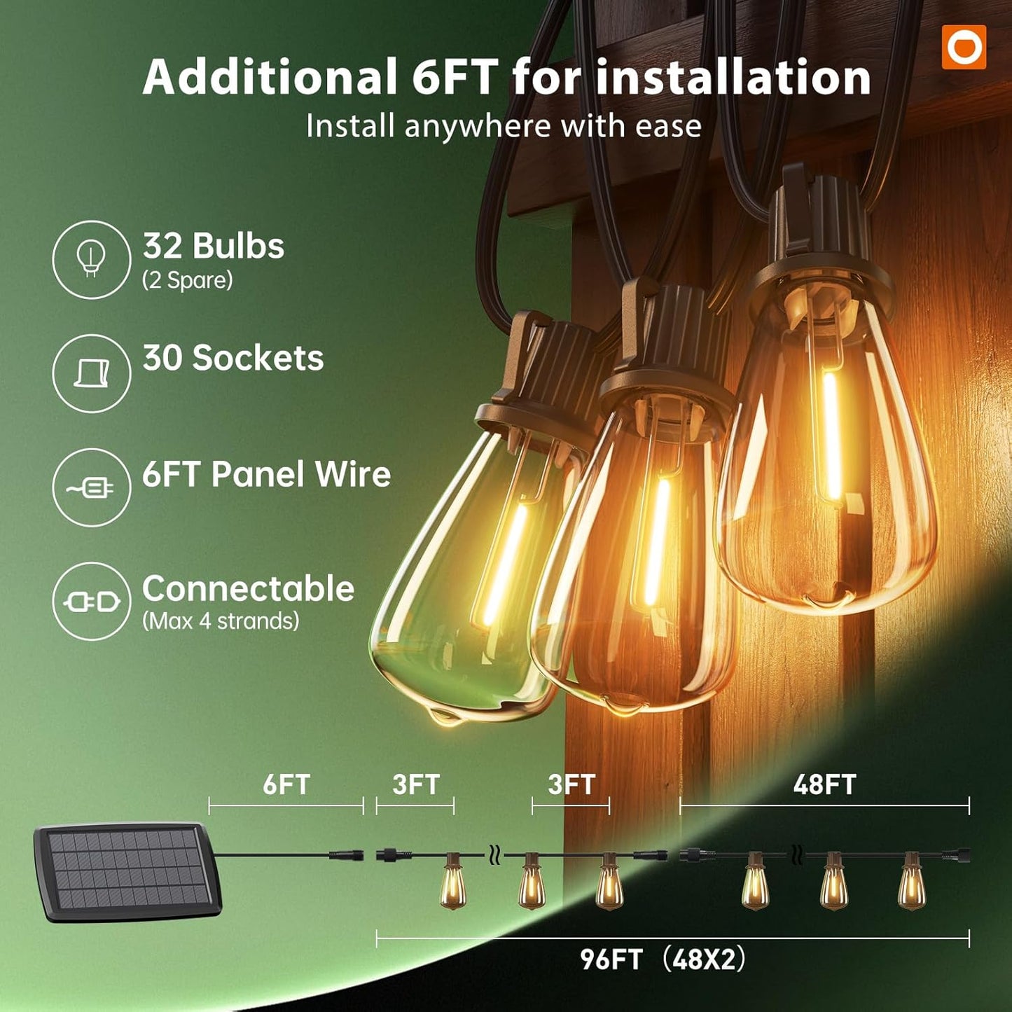 Transform Your Outdoor Space with 102FT Solar String Lights - Remote Controlled, Waterproof, and Dimmable for Ultimate Ambiance