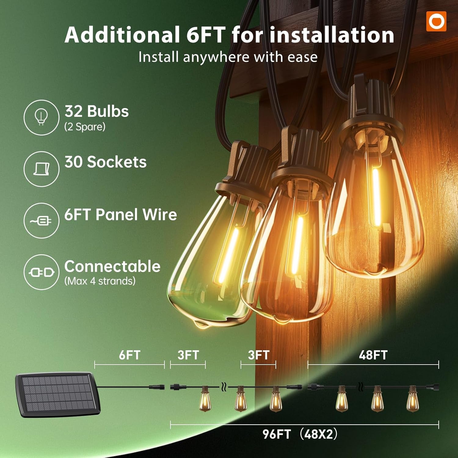 Transform Your Outdoor Space with 102FT Solar String Lights - Remote Controlled, Waterproof, and Dimmable for Ultimate Ambiance