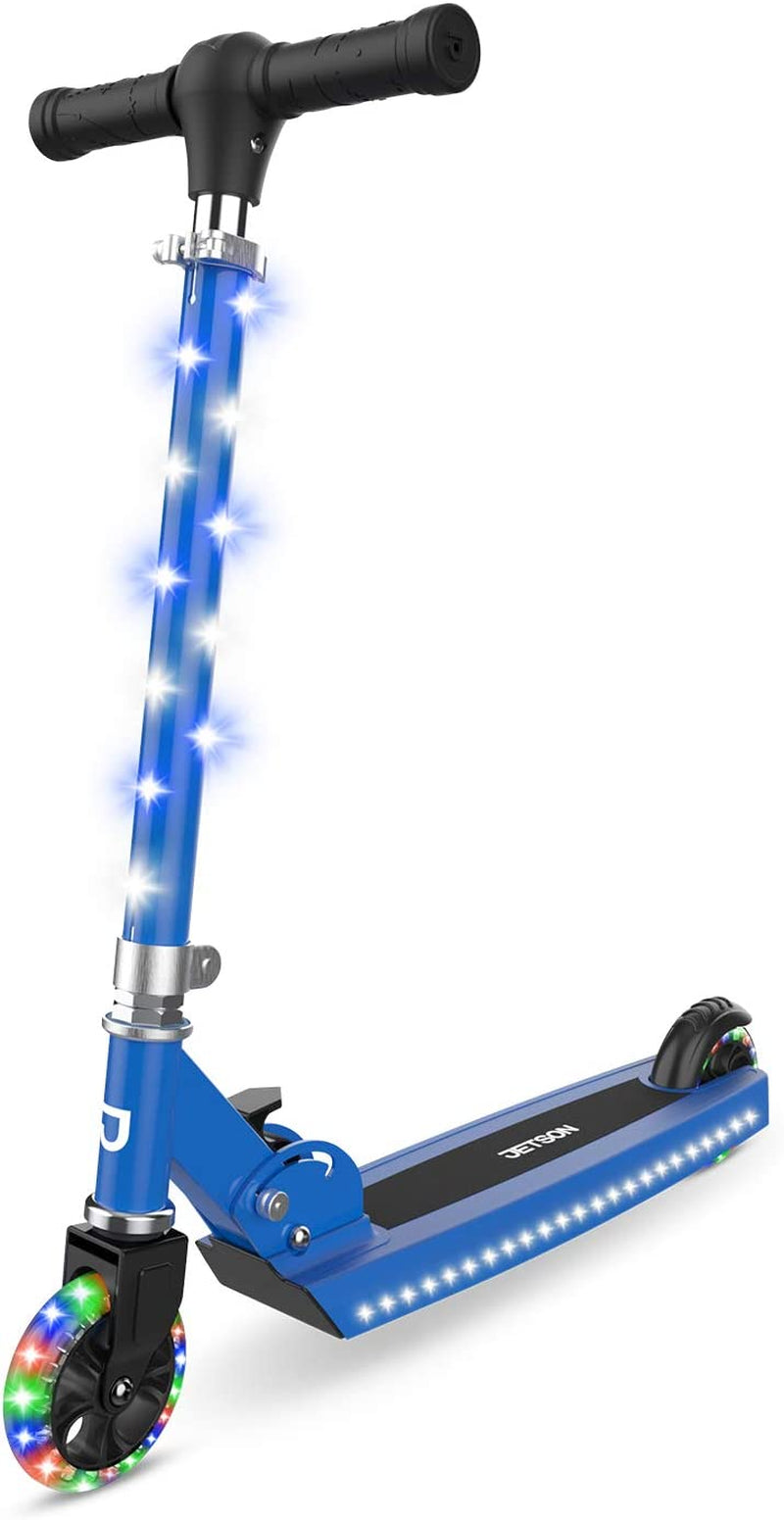 "🌟 Zoom into fun, Light it Up, with the Jupiter Kick Scooter! 🌈 Perfect for kids, this lightweight, collapsible ride features dazzling RGB lights on the stem, wheels, and deck. Get ready to roll in style! 🛴✨ #KidApproved #ScooterLife"