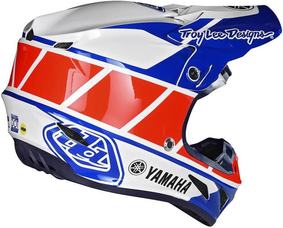 SE4 Composite Adult Motocross Dirt Bike Helmet W/MIPS, Yamaha RS1