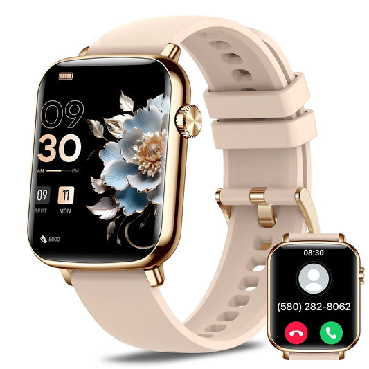 Stylish Pink Smart Watch for Men & Women - Make Calls & Stay Active!