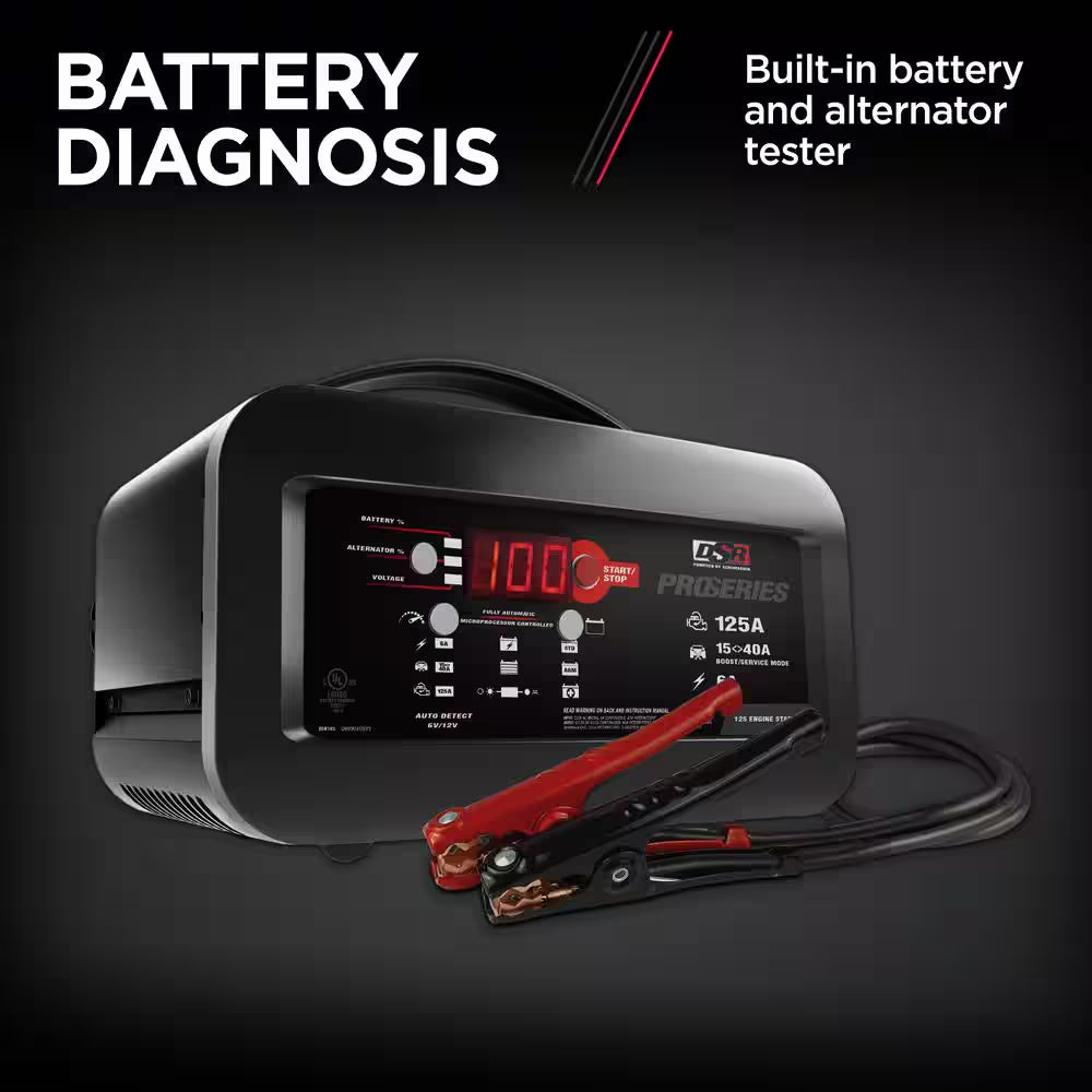 Power Up Your Ride: DSR Pro 125-Amp Car Battery Charger & Engine Starter with 40A Boost for All Your Automotive Needs