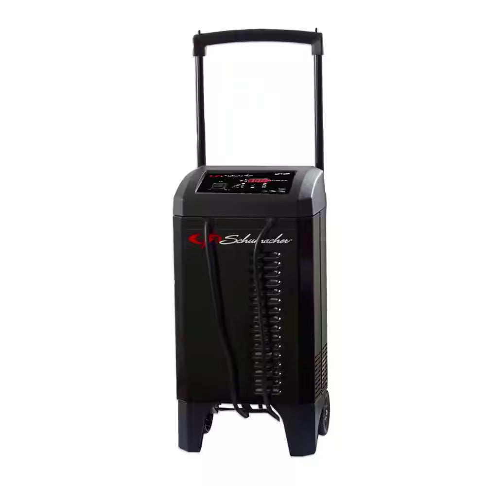 Power Up Your Ride with the Ultimate Wheeled 150A Car Battery Charger and Engine Starter - Fast 20A Boost for All Your Automotive and Marine Needs