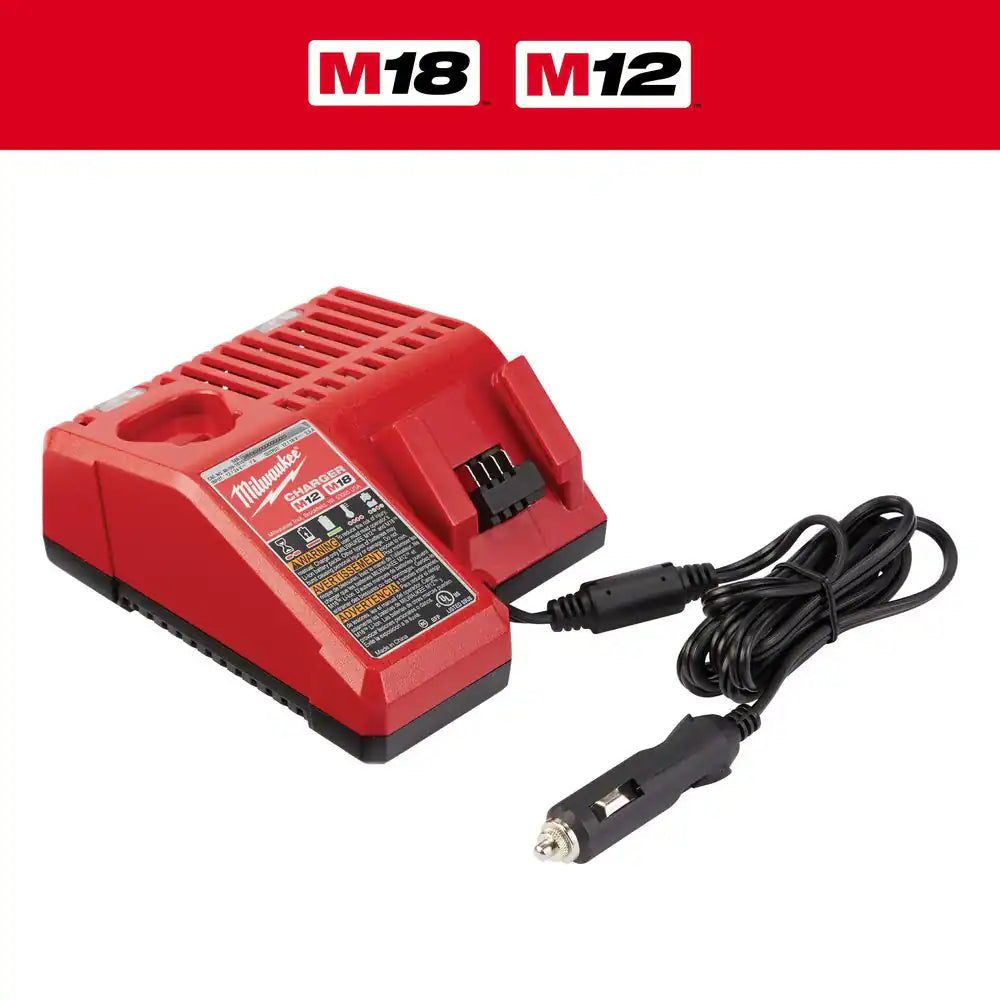 Power Up Anywhere: M12 & M18 Multi-Voltage 12V/18V Lithium-Ion Vehicle Battery Charger