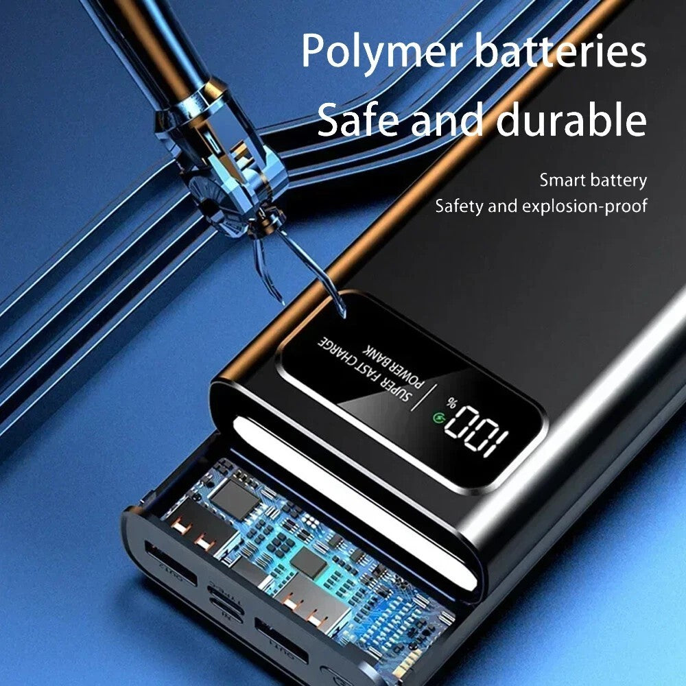 Ultra-Powerful 50000mAh Fast Charging Portable Power Bank - Your On-the-Go Backup Battery Charger