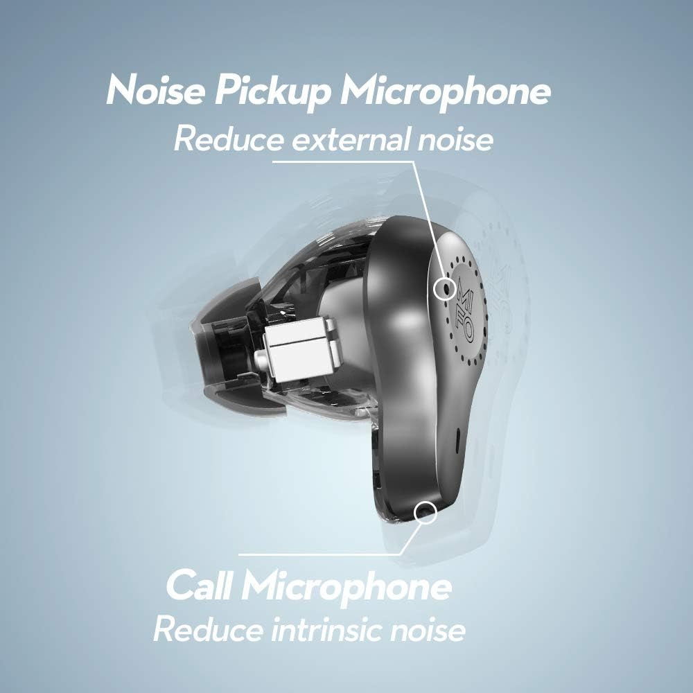 [Upgrade Version 2023 Bluetooth Earbuds Wireless O7, Bluetooth 5.0 In-Ear Headphones with Charging Case, Dual Microphone Call Noise Reduction Earphons for Sports, Built-In Mic