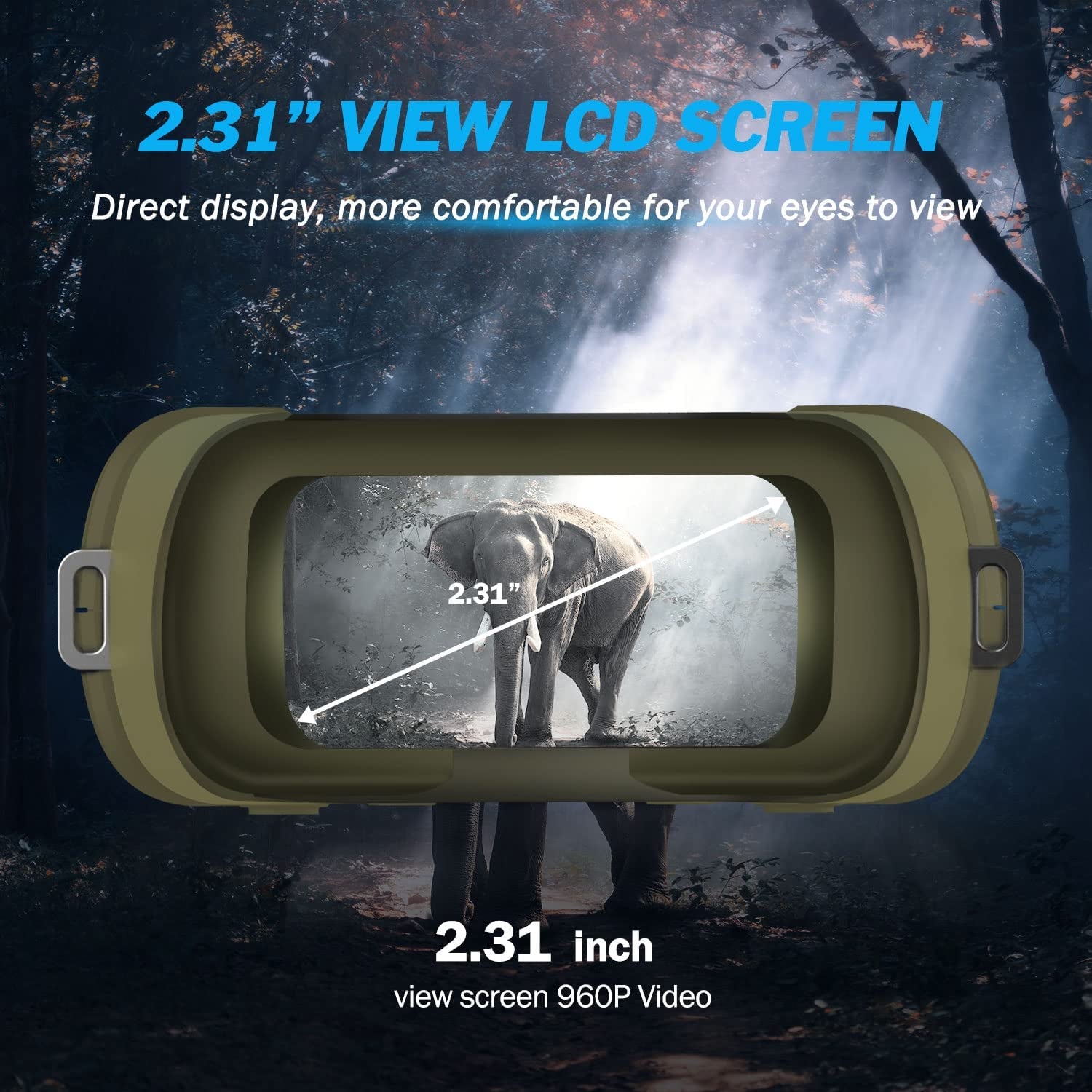 Night Vision Goggles - Digital Infrared Night Vision for Viewing in 100% Darkness-Hd 1080P Image & Video from 984Ft for Hunting Camping Birds Watching