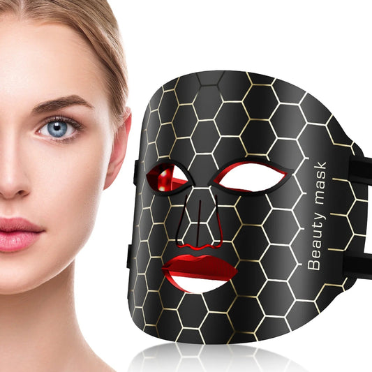 Glow Up Your Skin with Our 7-Color LED Face Mask! Say Goodbye to Fine Lines and Wrinkles - Perfect for Home or Travel!