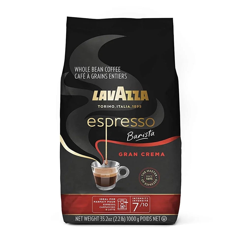Espresso Barista Gran Crema Whole Bean Coffee Blend, Medium Espresso Roast, 2.2LB Bag
