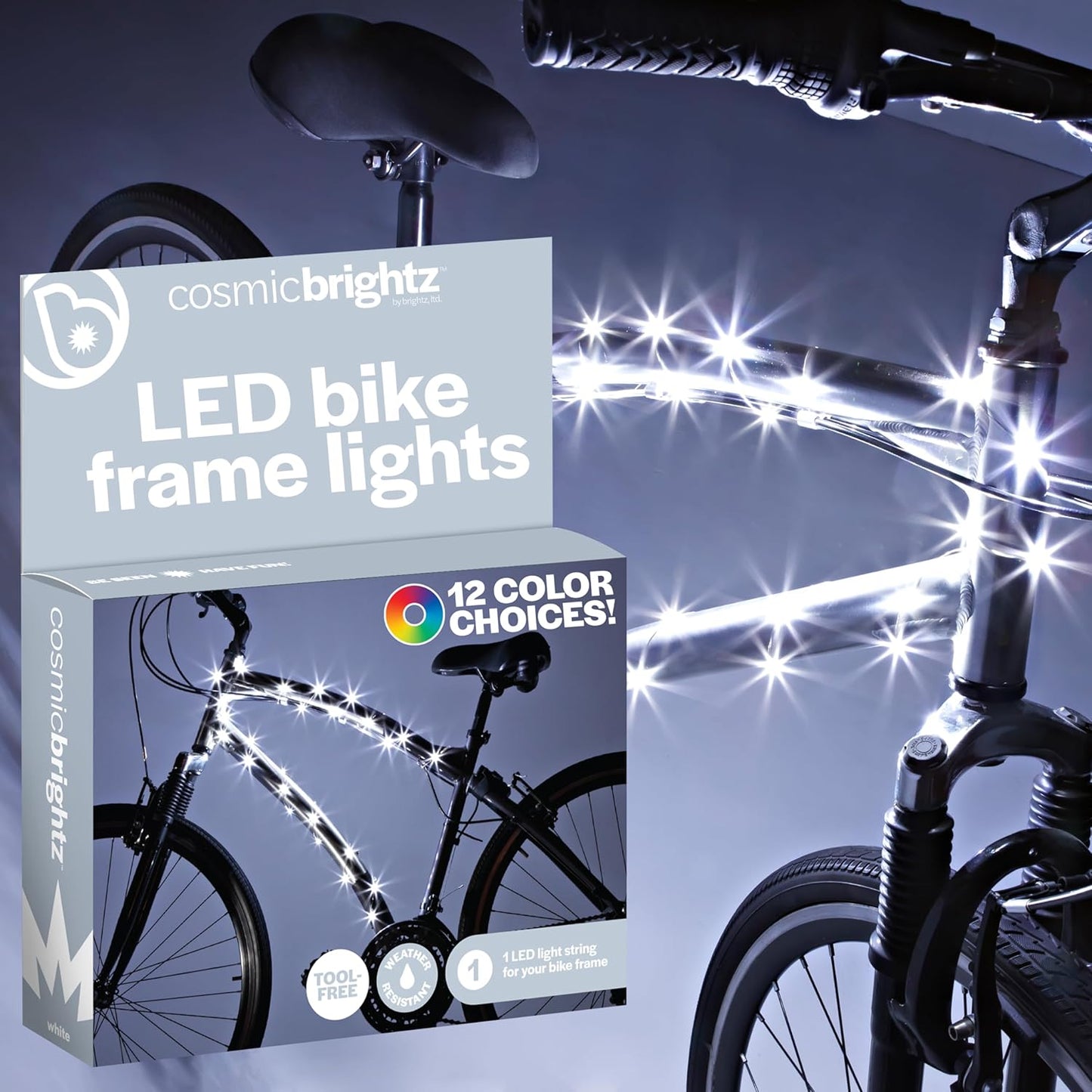 "Light Up Your Ride! 🚴‍♂️✨ Transform your bike with our Cosmic LED Frame Rope Light - 6.5ft of vibrant fun! Perfect for kids, teens, & adults. Stay safe & stylish on every adventure! 💡🌈 #BikeLife #LEDLights"