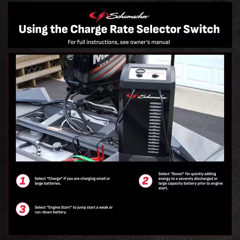 Power Up Your Ride: Versatile 10-Amp Car Battery Charger & 200A Engine Starter for All Vehicles