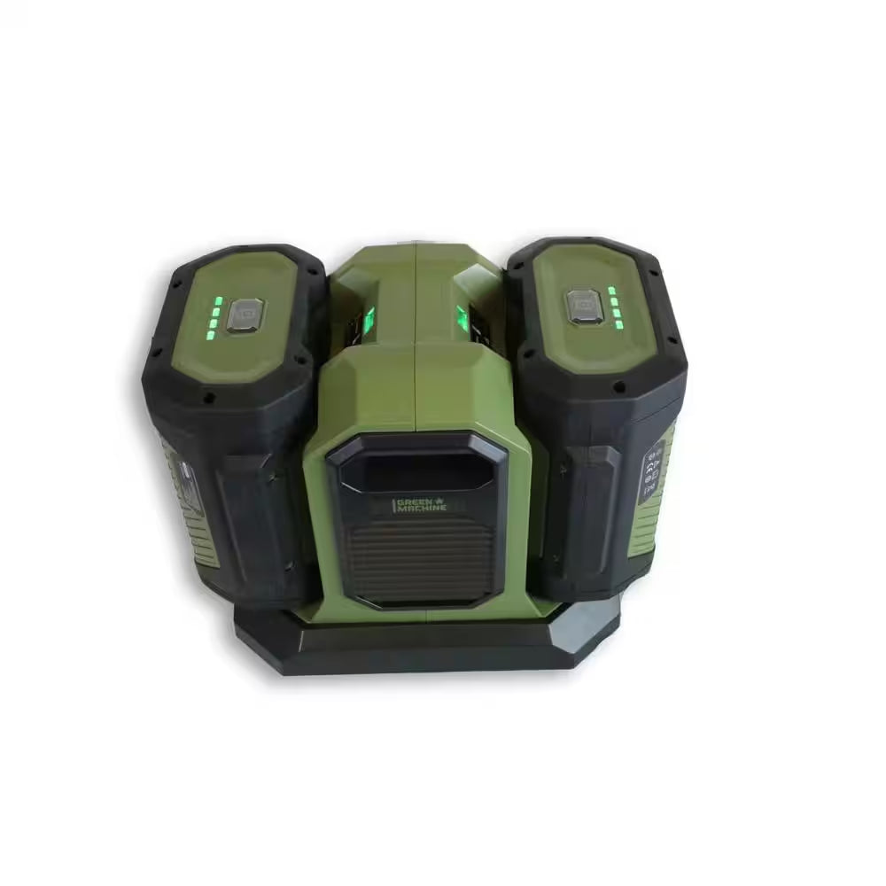 Power Up Your Green Machine with the 62-Volt Dual Port Rapid Charger - Charge Two Batteries at Once!