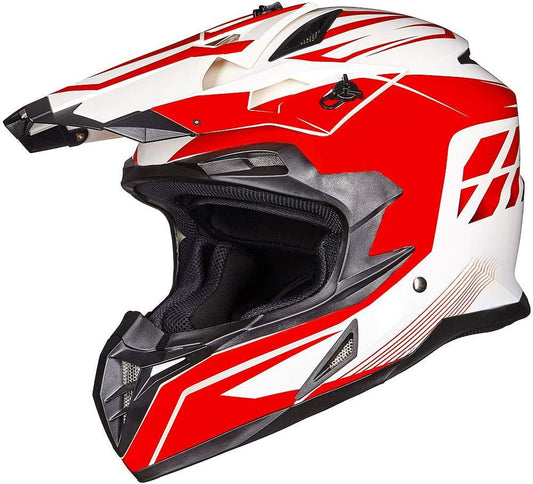 Rev up your ride with the DOT Approved Full Face Helmet for Men & Women! Perfect for ATV, Motocross, and Off-Road adventures! 🏍️🔥 Model 911 in bold Red & White! #RideSafe #Motocross #ATV