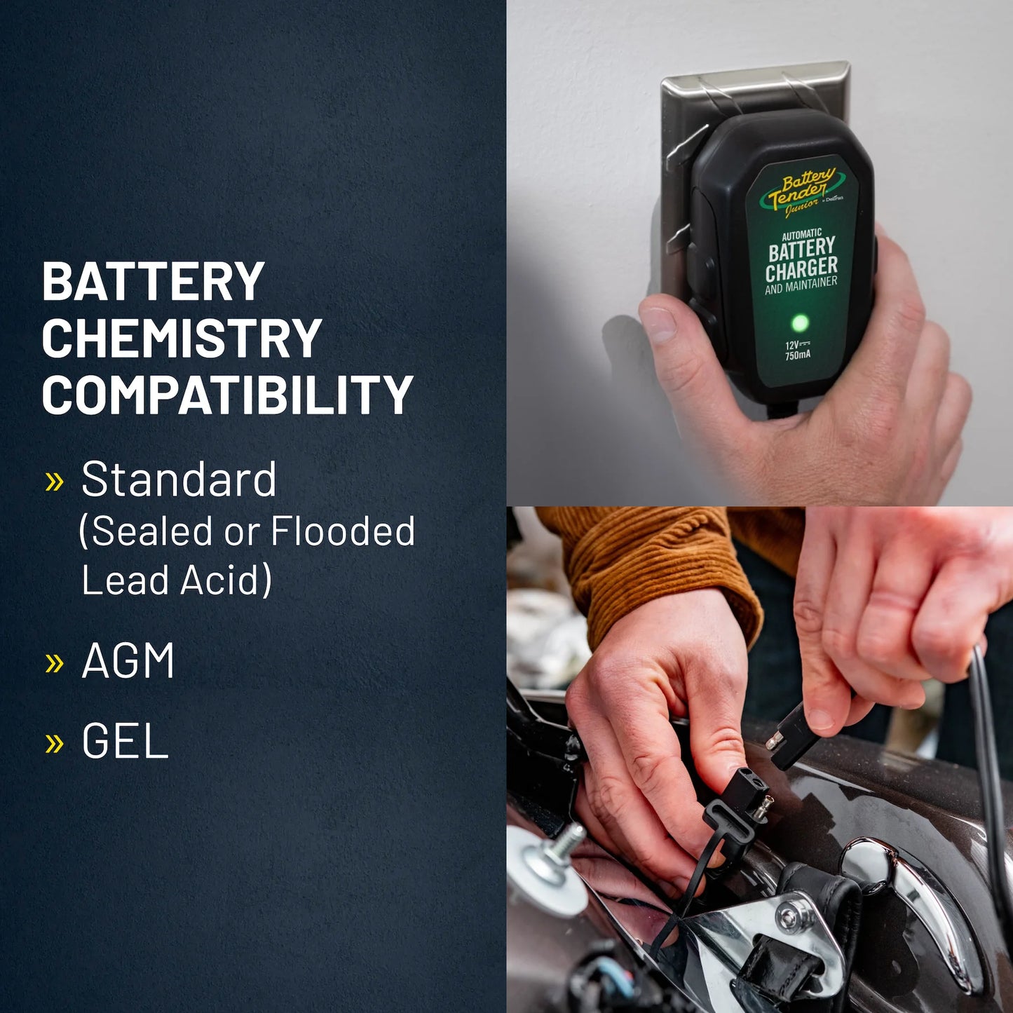 Power Up Your Ride with the Junior 12V, 750mA Smart Battery Charger
