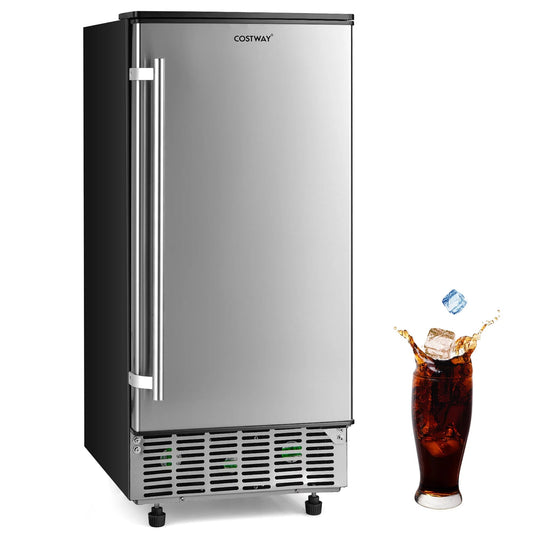 Chill Out with Our 80Lbs/Day Ice Maker - Perfect for Your Home Bar or Kitchen! 💧❄️