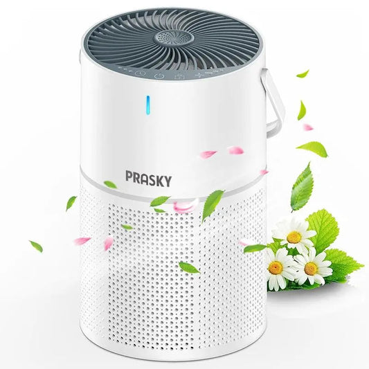 Prasky GL-K802 Air Purifier Filter, Replacement GL-K802 Series Air Purifier H13 HEPA 360 Degree Filtration 5 Layers Filter, Noise Reduction Air Purifier for Home and Office