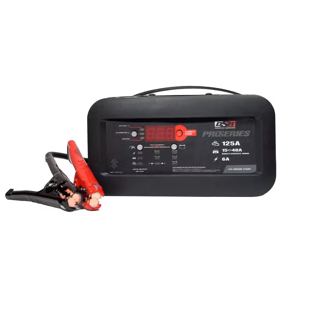 Power Up Your Ride: DSR Pro 125-Amp Car Battery Charger & Engine Starter with 40A Boost for All Your Automotive Needs