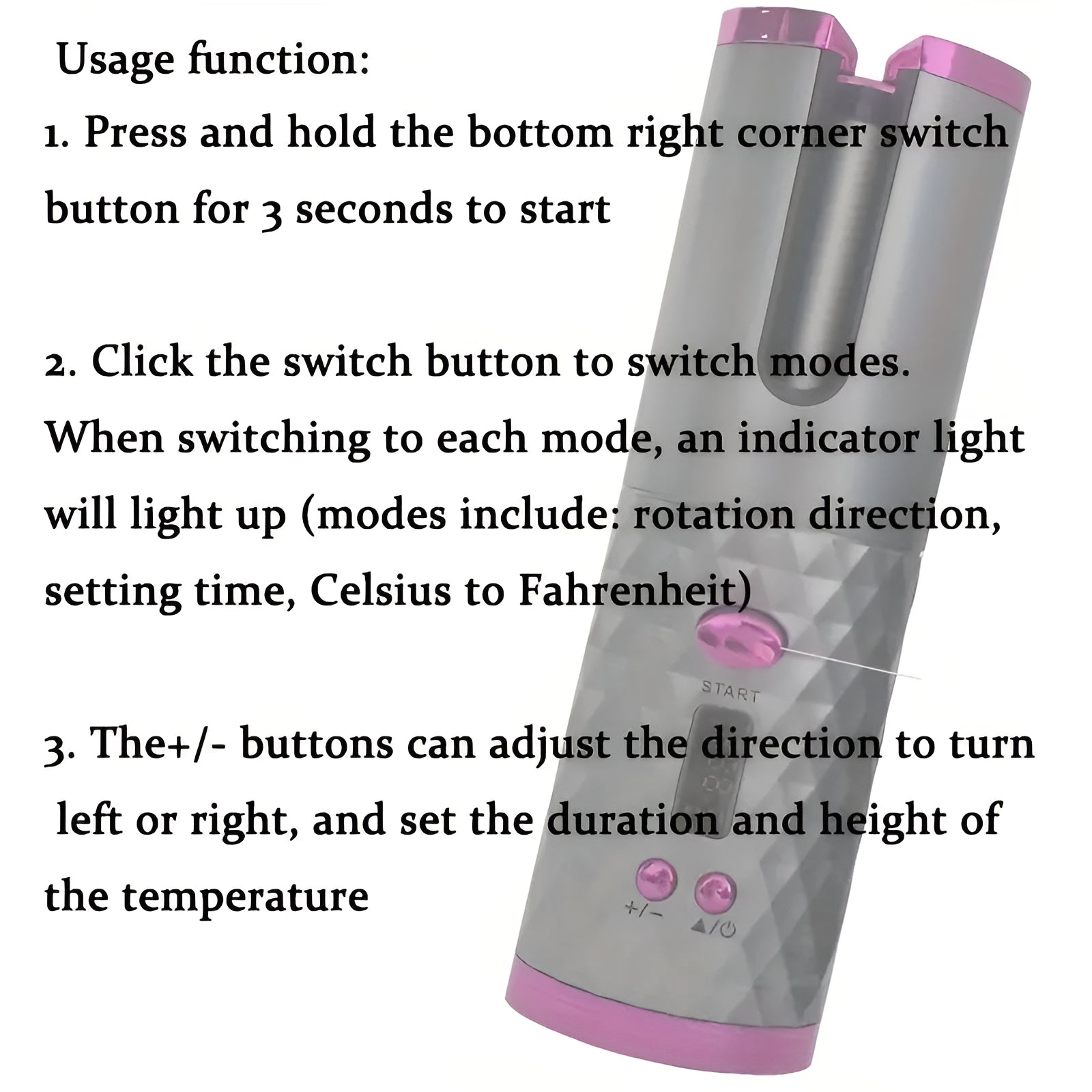 Revolutionize Your Hair Styling with the Cordless Automatic Ceramic Hair Curler - Portable, Rechargeable & Tangle-Free Curls Anytime, Anywhere!