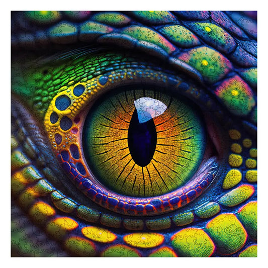 Snake Eye Mys Aurora Wooden Jigsaw Puzzle for Kids and Adults 200 500 Pcs Unique Shape Nice Box Packing Fun Challenging Brain Exercise Family Game Creative Gift for Friends Parents Grandparents Multicoloured
