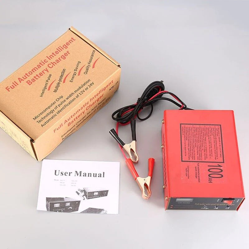 Power Up Your Electric Car with Our Maintenance-Free 12V/24V Battery Charger - 10A, 140W Output for Ultimate Convenience