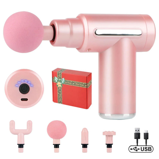 Portable Massage Gun, Multifunctional Fitness Portable Massager, Electric Massage Gun, Gift Box for Friend
