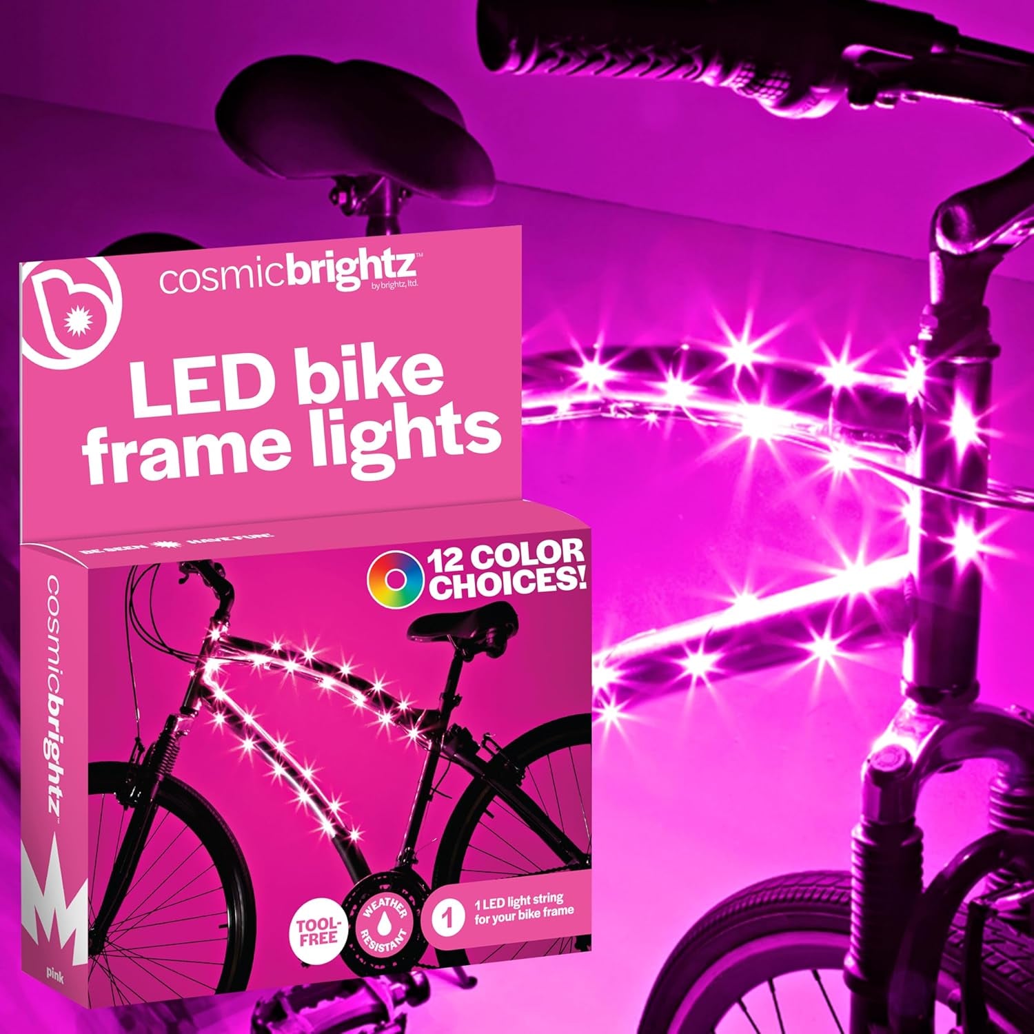 "Light Up Your Ride! 🚴‍♂️✨ Transform your bike with our Cosmic LED Frame Rope Light - 6.5ft of vibrant fun! Perfect for kids, teens, & adults. Stay safe & stylish on every adventure! 💡🌈 #BikeLife #LEDLights"