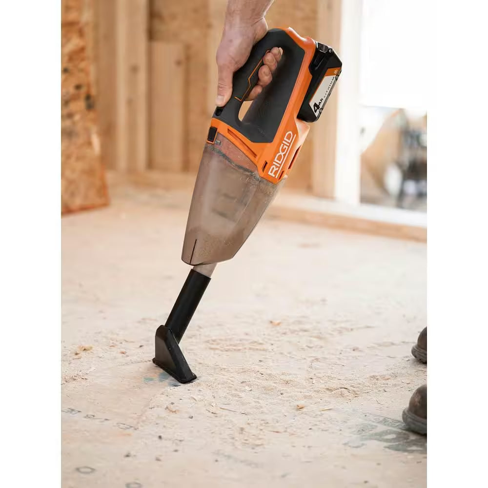 Powerful 18V Cordless Hand Vacuum Kit with Long-Lasting Battery and Versatile Attachments