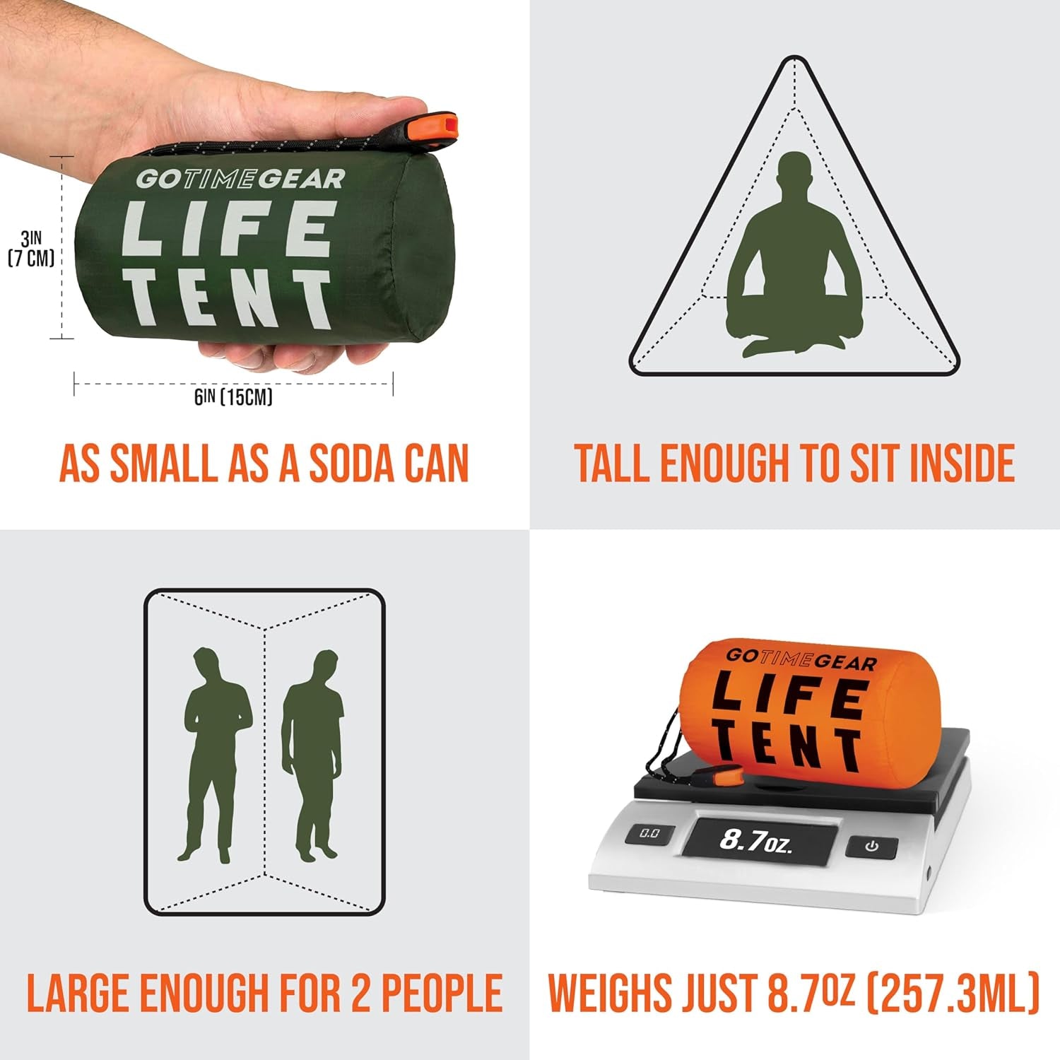 Ultimate Survival Life Tent: 2-Person Mylar Emergency Shelter with Paracord and Whistle for All-Weather Protection in Camping and Hiking Adventures