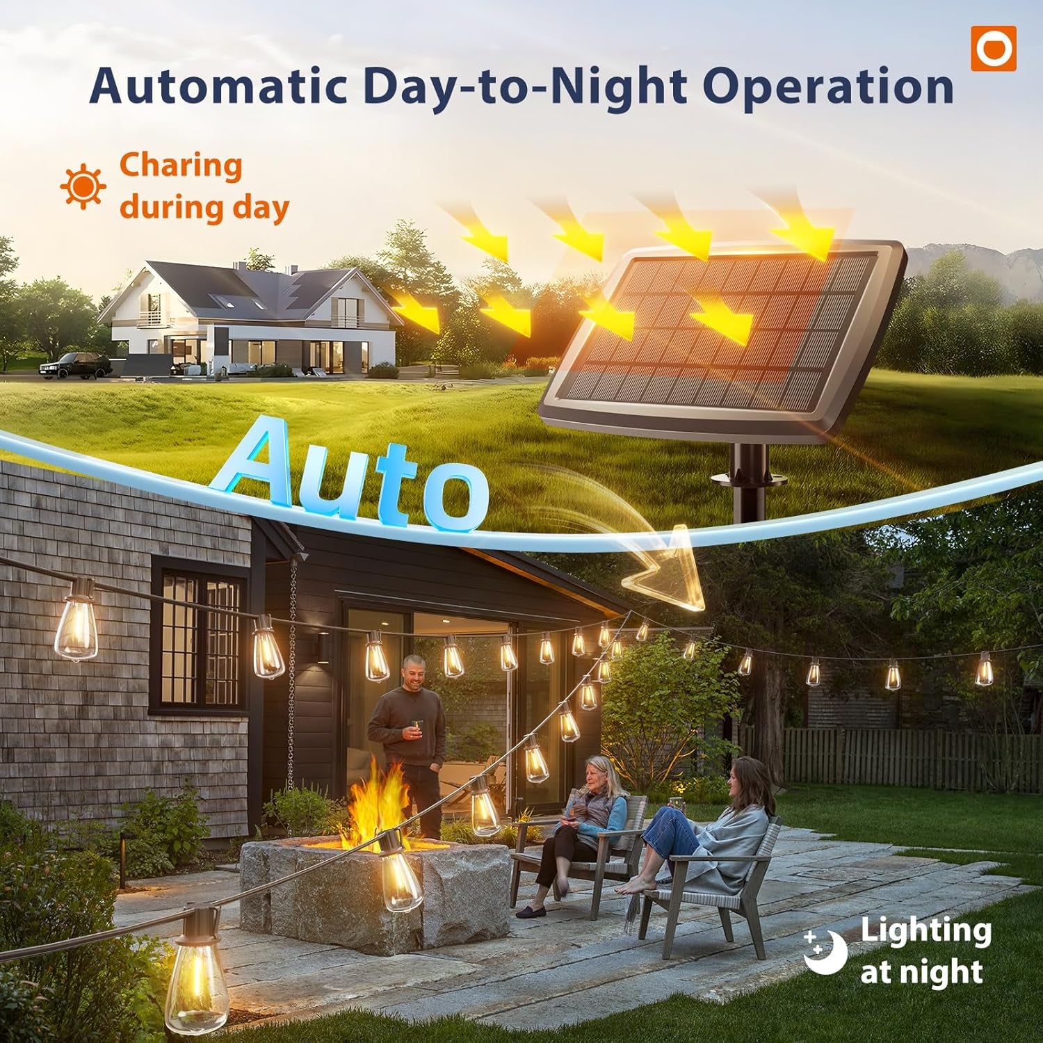 Transform Your Outdoor Space with 102FT Solar String Lights - Remote Controlled, Waterproof, and Dimmable for Ultimate Ambiance
