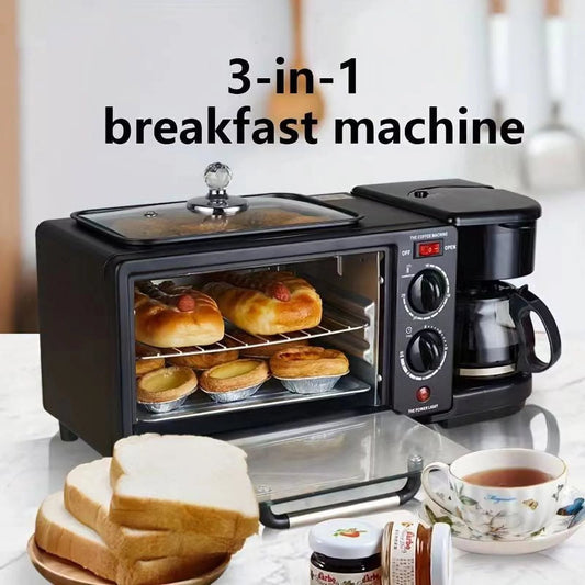 Upgrade Your Mornings with the Ultimate 3-In-1 Breakfast Station: Brew Coffee, Sizzle on a Griddle, and Toast to Perfection! ☕🍳🥪 #BreakfastGoals