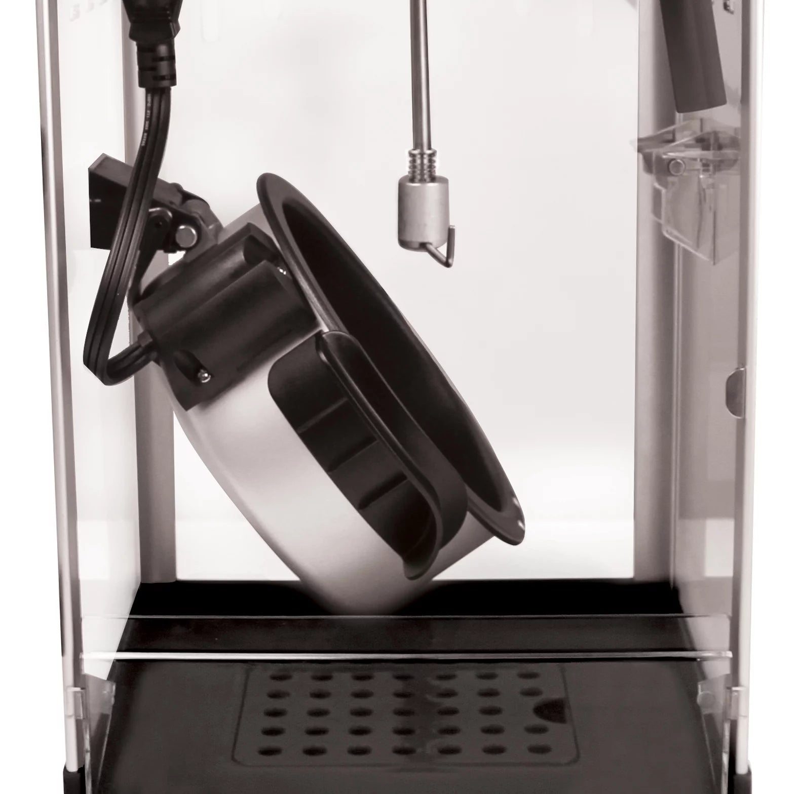 82515B Hot Oil Theater Style Popper Machine with Nonstick Kettle Includes Measuring Cup Oil and Popcorn Scoop, 4-Ounce, Black