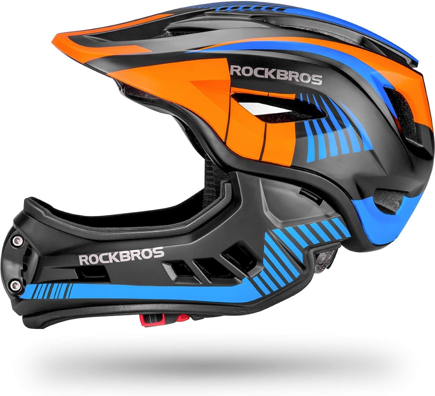 Kids Full Face Helmet Kids Bike Helmets Lightweight Toddler Mountain Bike Helmet Detachable for MTB BMX Skating Cycling Scooter Safety Bicycle Helmets for Youth Child Boys Girls Ages 3-16