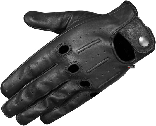 Mens Transporter Genuine Lambskin Aniline Leather Driving Gloves Ventilated