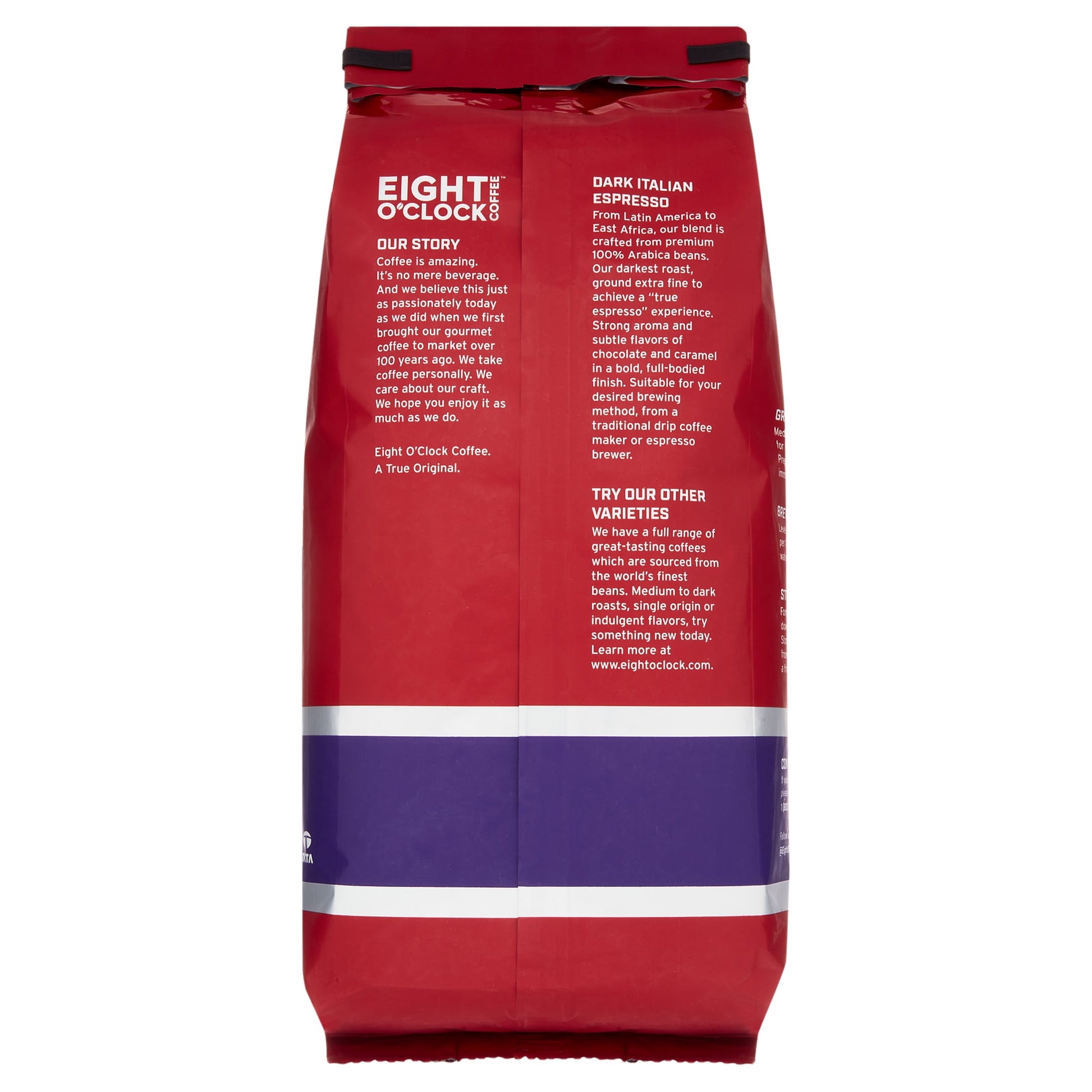 Dark Italian Espresso Dark Roast Whole Bean Coffee Bag, 32 Oz