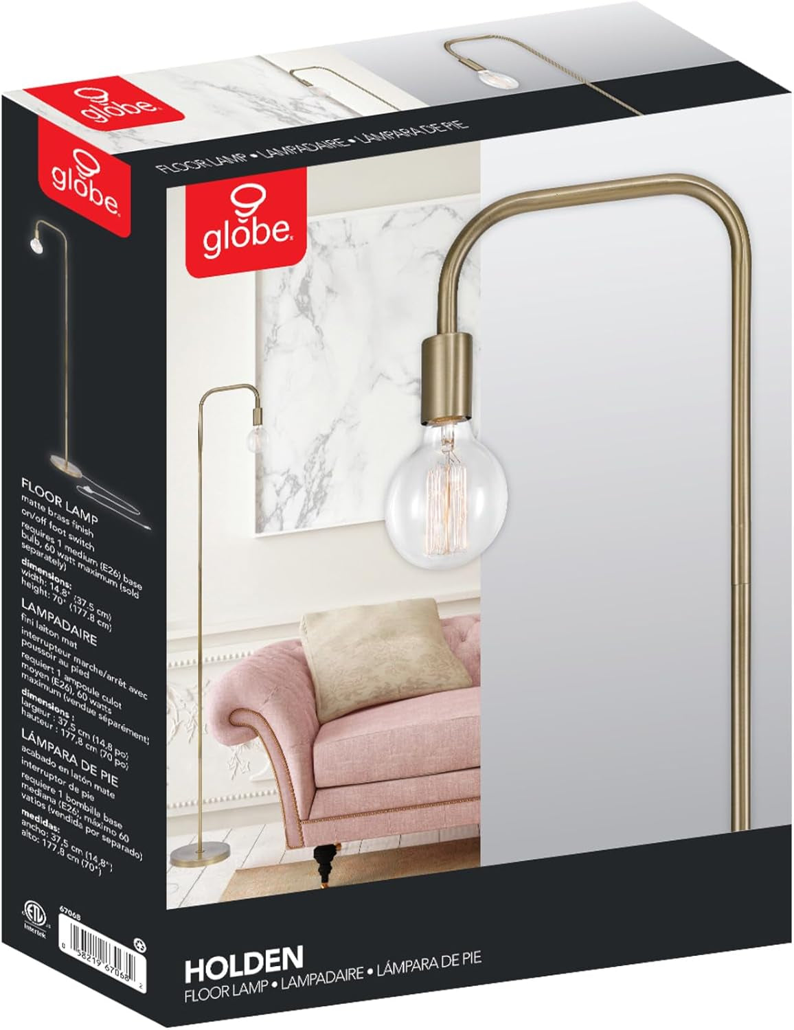 ✨ Illuminate your space with the stunning 70" Matte Brass Holden Floor Lamp! 💡 Featuring a convenient in-line foot switch for easy on/off. Perfect for any room! #HomeDecor #Lighting #InteriorDesign