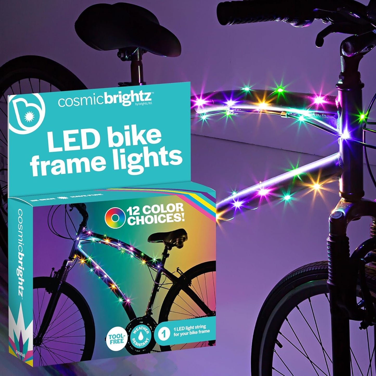 "Light Up Your Ride! 🚴‍♂️✨ Transform your bike with our Cosmic LED Frame Rope Light - 6.5ft of vibrant fun! Perfect for kids, teens, & adults. Stay safe & stylish on every adventure! 💡🌈 #BikeLife #LEDLights"