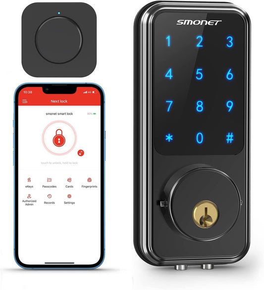 Unlock the Future with Our Smart Door Lock! 🔐✨ Keyless Entry, Bluetooth Touchscreen, and Alexa Compatible for Ultimate Home Security! #SmartHome #HomeSecurity