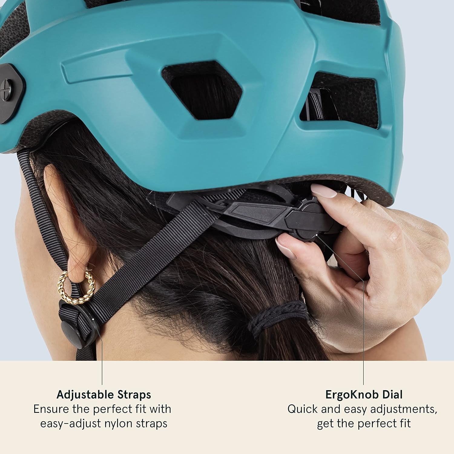 Rowan Mountain Bike Helmet for Adults - MTB Style with Removable Visor and EPS Foam Interior for Men & Women – Adjustable Size, Lightweight & Breathable