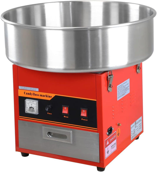Get the Party Started with Our Large Red Cotton Candy Machine! 🍭✨ Perfect for Events!