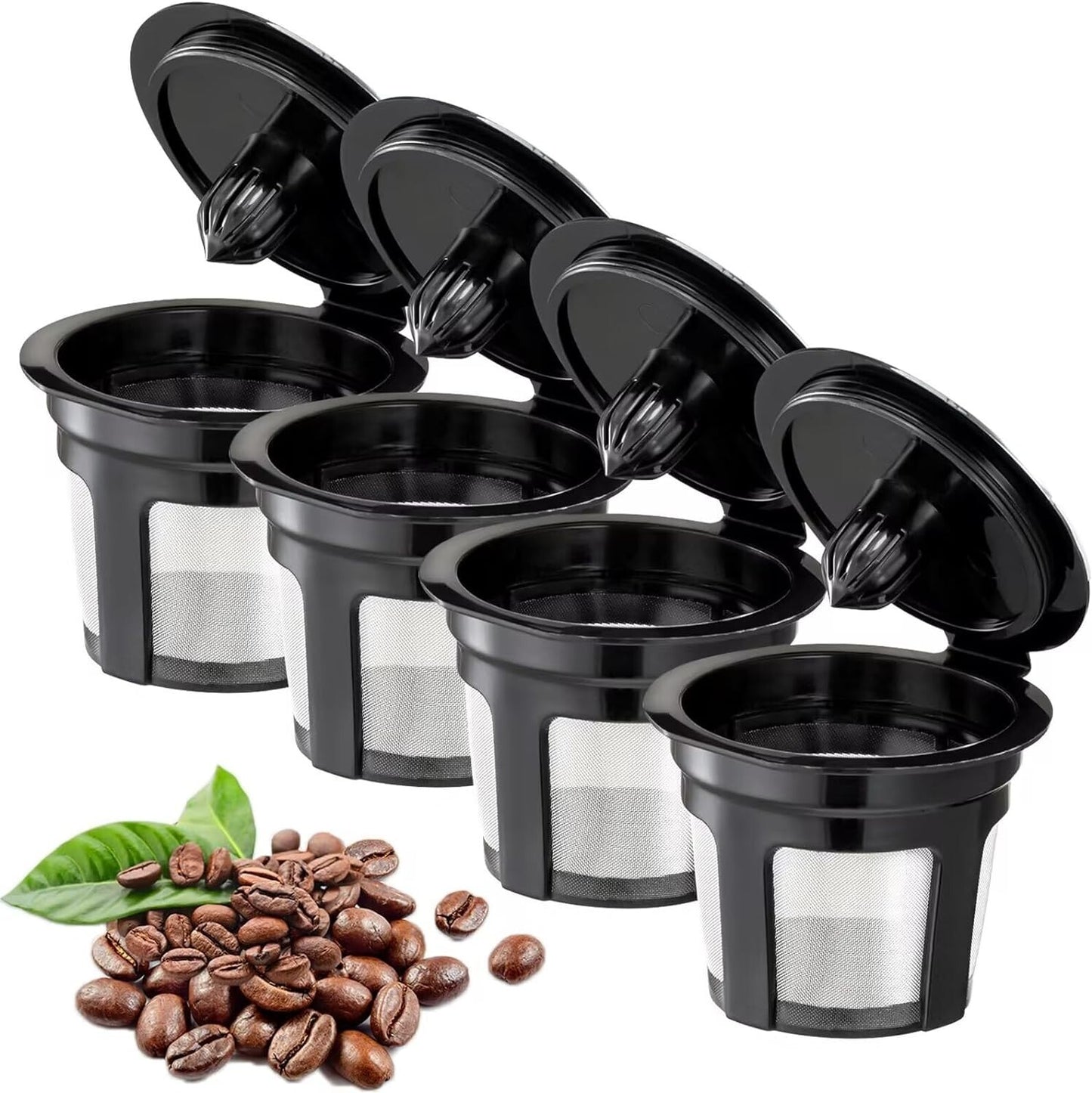 Reusable K Cups for Keurig 2.0 & 1.0 - Eco-Friendly Coffee Filters, Set of 4