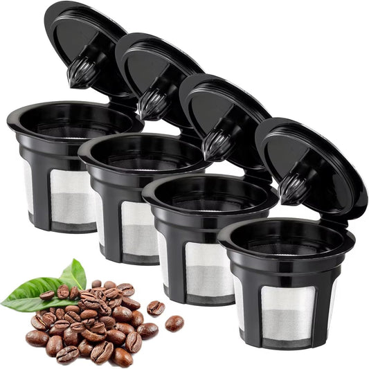 Reusable K Cups for Keurig 2.0 & 1.0 - Eco-Friendly Coffee Filters, Set of 4