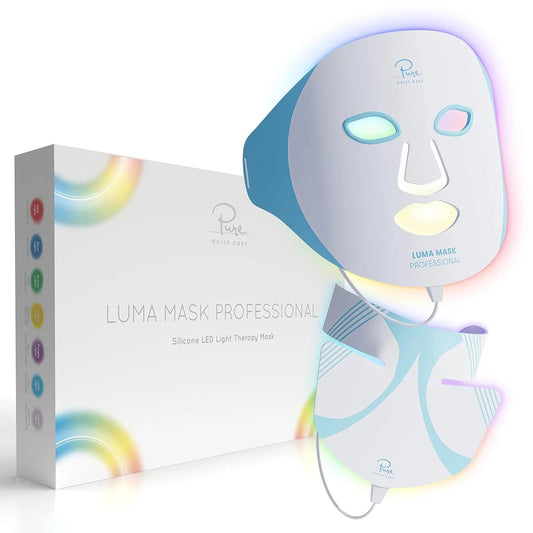Glow Up with Luma Mask PRO! ✨ Advanced LED Anti-Aging Device for Your Face, Neck & Decollete! 7 Color Modes for All Skin Types! #SkincareGoals #AntiAging